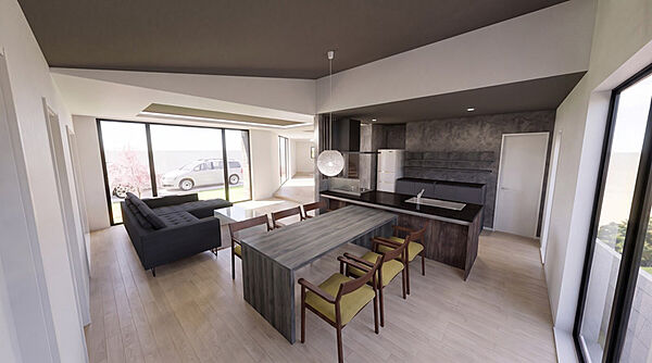 建物プランイメージパースインテリア　参考間取り価格 3000万円　建物面積170.42?