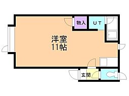 フレンド高丘 ワンルームの間取図画像