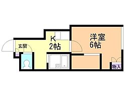 レオパレスサンジェルマン函館山 1階