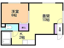 TM・HOUSE 1LDKの間取図画像