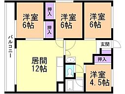 イーダブルグランデ-1 4LDKの間取図画像