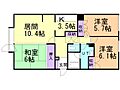 シャトーム若松町1階6.3万円