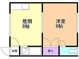レジェンド宮前2 1LDKの間取図画像