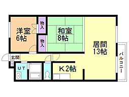 ロクゴーリーブル梁川 2階