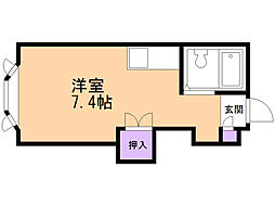 美原マンション ワンルームの間取図画像