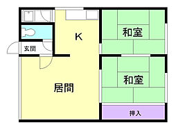 大空荘　2号棟 2階