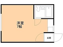 コーポサトウ ワンルームの間取図画像