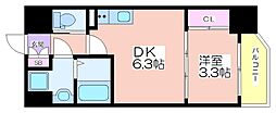 Avantio Grande 1DKの間取図画像