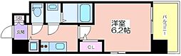 エスリード中之島SOUTH 1Kの間取図画像
