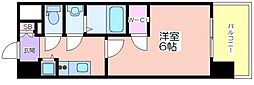 エスリード中之島SOUTH 1Kの間取図画像