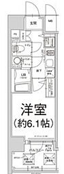 エスリード松屋町サウス 1Kの間取図画像
