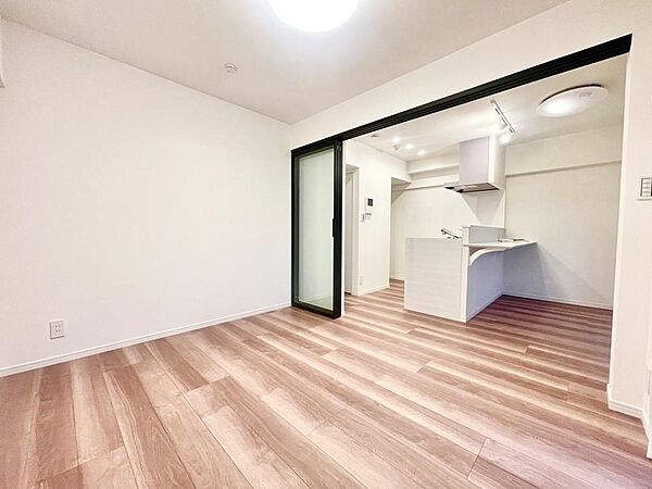 DKと洋室を仕切る引き戸は、開け放して約13.3帖の広々とした一体空間としても使えます！