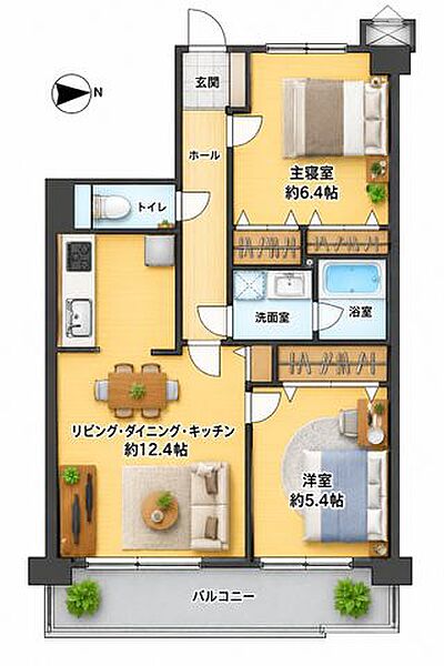 間取りを拡大表示