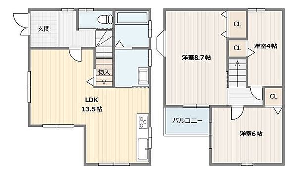 間取りを拡大表示