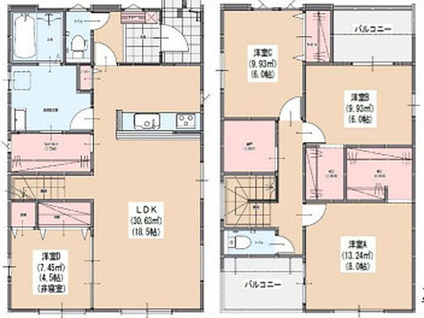 間取りを拡大表示