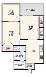 第5梅香園ビル 3DKの間取図画像