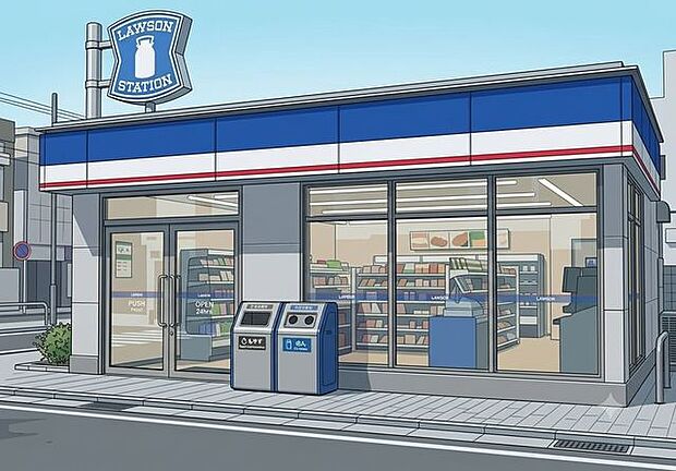 ローソン 志木下宗岡店 560m