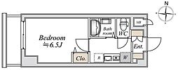 LaSanteURAYASU 1Kの間取図画像