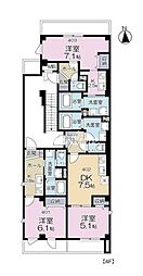 ファーストステージ(First Stage) 1DKの間取図画像