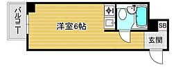 コンフォートマンション ワンルームの間取図画像