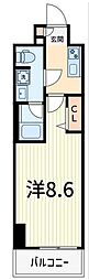 ソラステージ金町 1Kの間取図画像