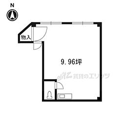 フジワラビル ワンルームの間取図画像