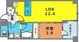 ダイナシティ三宿 1LDKの間取図画像
