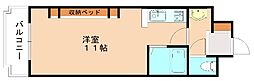 アンシャンテ北方 ワンルームの間取図画像