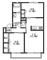 間取図画像 2LDK