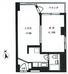 間取図画像 1LDK