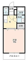 ハイツソナタ 1DKの間取図画像