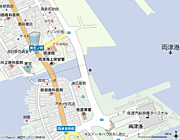 佐渡汽船両津港近く