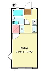 エミネンス久我山 2階1Kの間取り