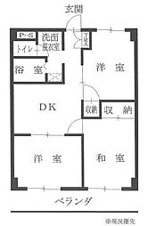 間取図画像 3DK