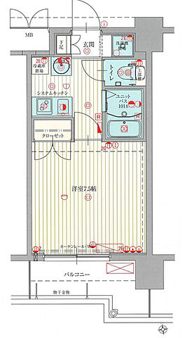 間取り パルティール千種 8階/-