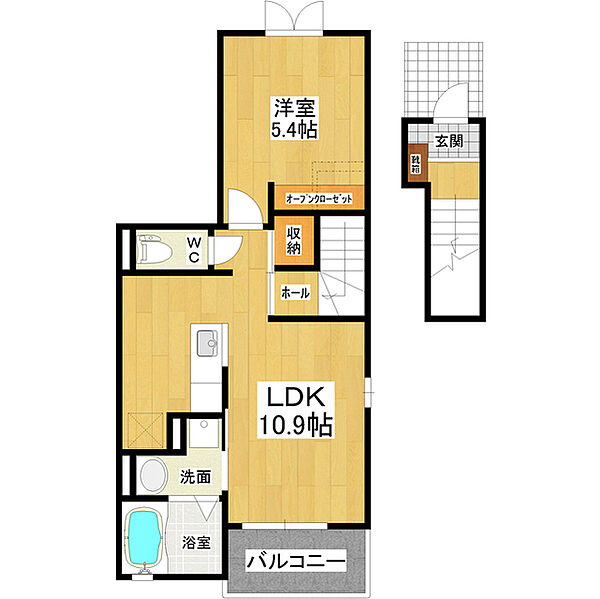 同じ建物の物件間取り写真 - ID:208009240393