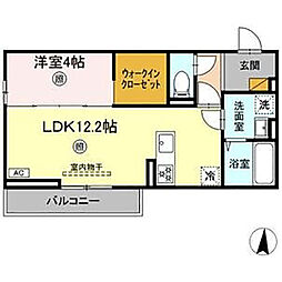 アウローラ（東真鍋） 3階1LDKの間取り