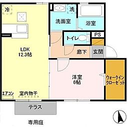 間取図画像 1LDK