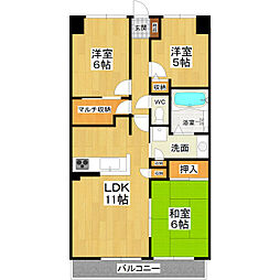 プレミアムレジデンス 3LDKの間取図画像