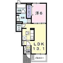 アリエッタ3 1LDKの間取図画像