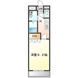 ヴィンテージ 1Kの間取図画像