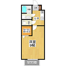 フェリスアビタ1 1Kの間取図画像