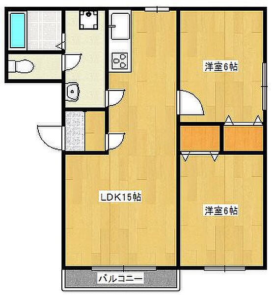 ミナトマンションI 102｜長崎県島原市湊新地町(賃貸マンション2LDK・1階・57.53㎡)の写真 その2