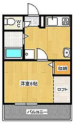 間取図画像 1K