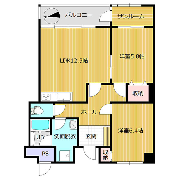 同じ建物の物件間取り写真 - ID:216001918818