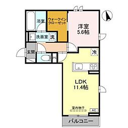Pearl Court(パールコート) 1LDKの間取図画像