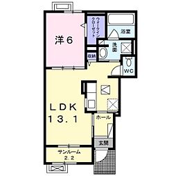 アルペジオ 1LDKの間取図画像