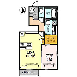 グランドゥール 1LDKの間取図画像