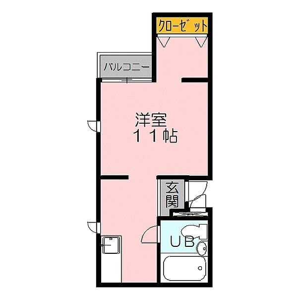 メゾンドサフラン 506｜鳥取県米子市天神町2丁目(賃貸マンション1R・5階・25.50㎡)の写真 その2