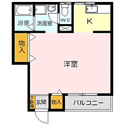 マリアージュ 1Kの間取図画像